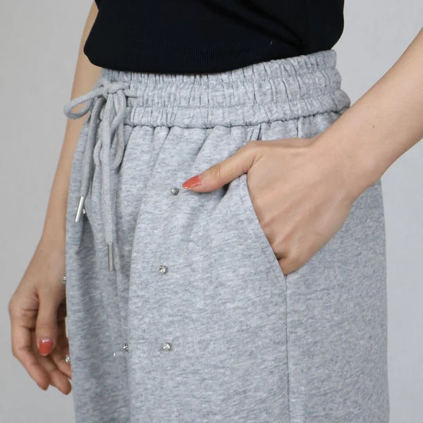 ビジュースウェット ストレートパンツ