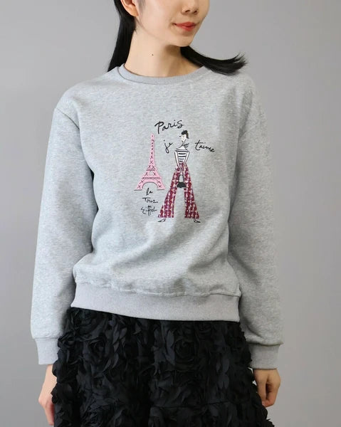 ガールズ　プリント　プルオーバー