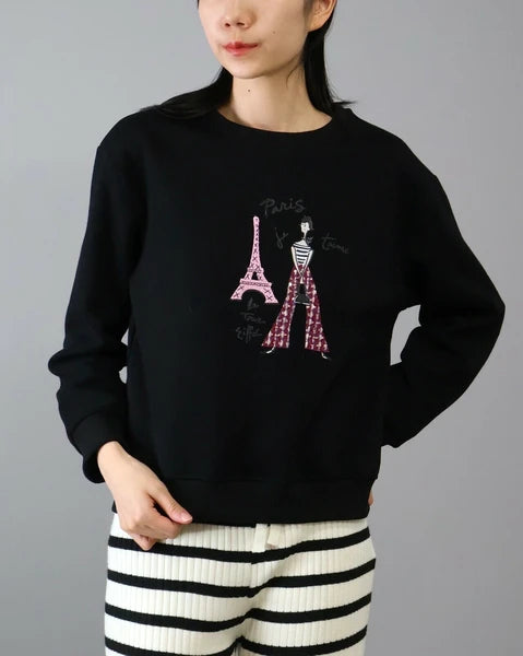 ガールズ　プリント　プルオーバー